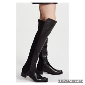 Stuart Weitzman Reserve, Black Nappa Leather